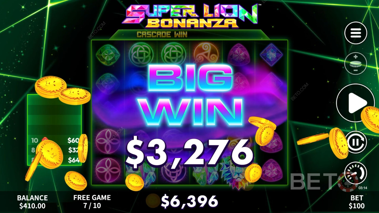 Đánh giá Super Lion Bonanza của BETO Slots