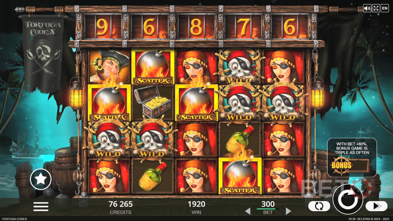 Đánh giá Tortuga Codex của BETO Slots