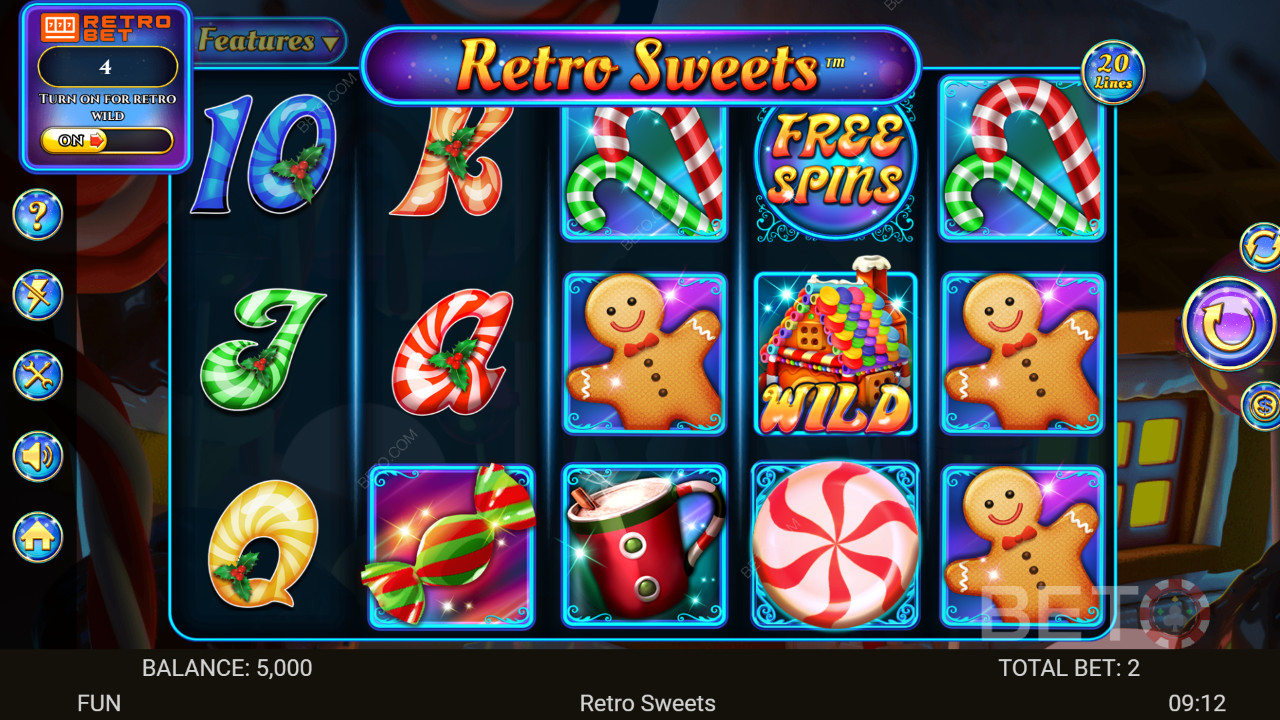 Đánh giá Retro Sweets của BETO Slots