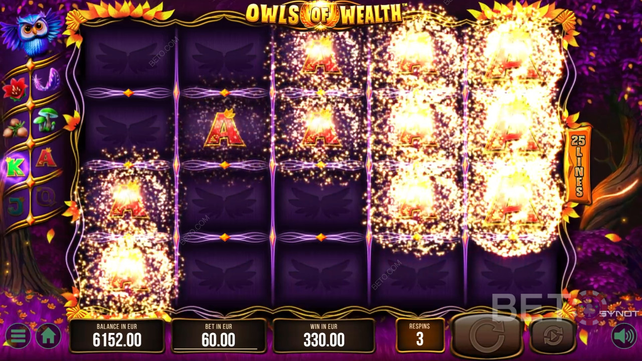 Đánh giá Owls of Wealth của BETO Slots