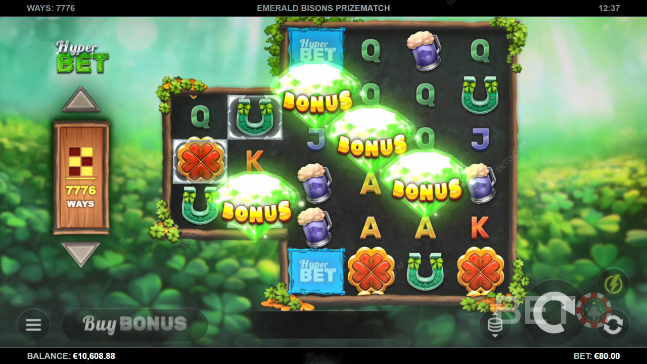 Đánh giá Emerald Bisons PrizeMatch của BETO Slots