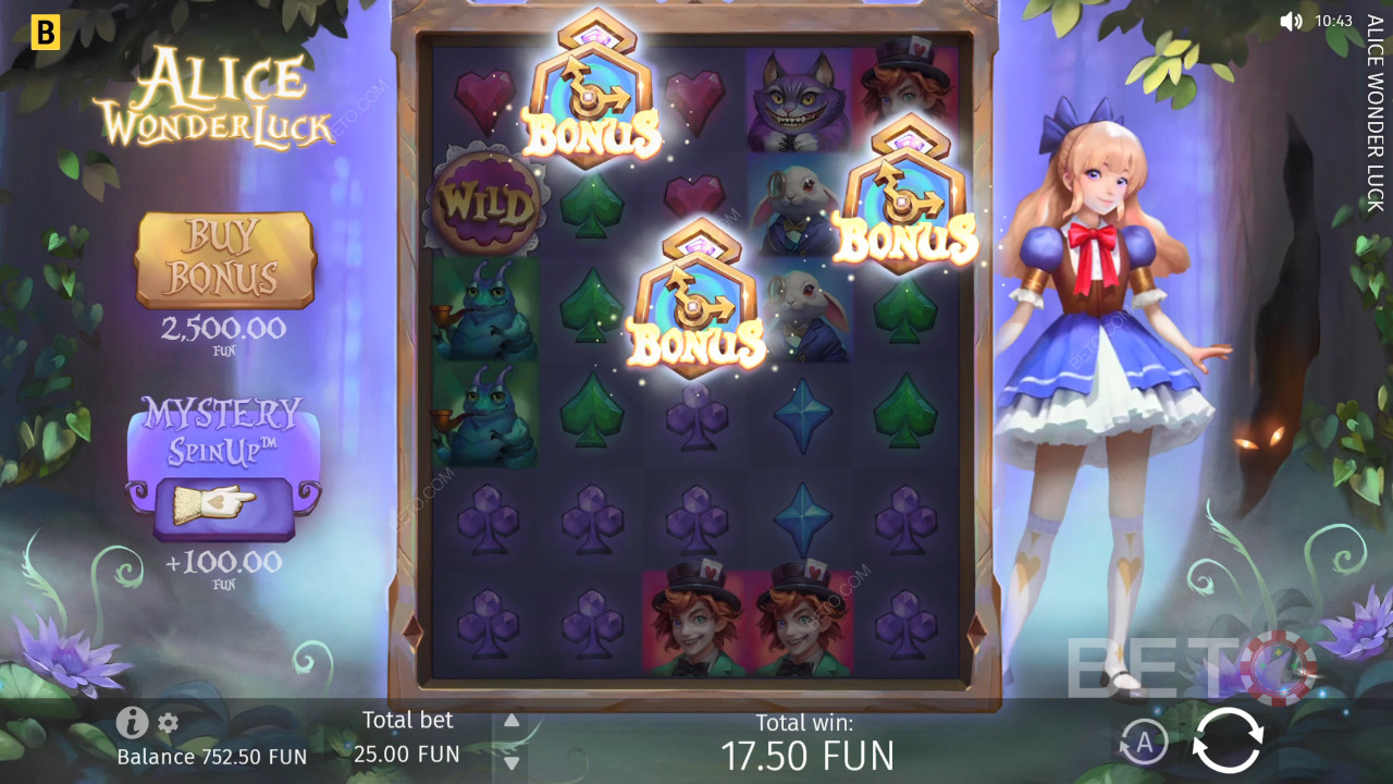 Đánh giá Alice WonderLuck của BETO Slots