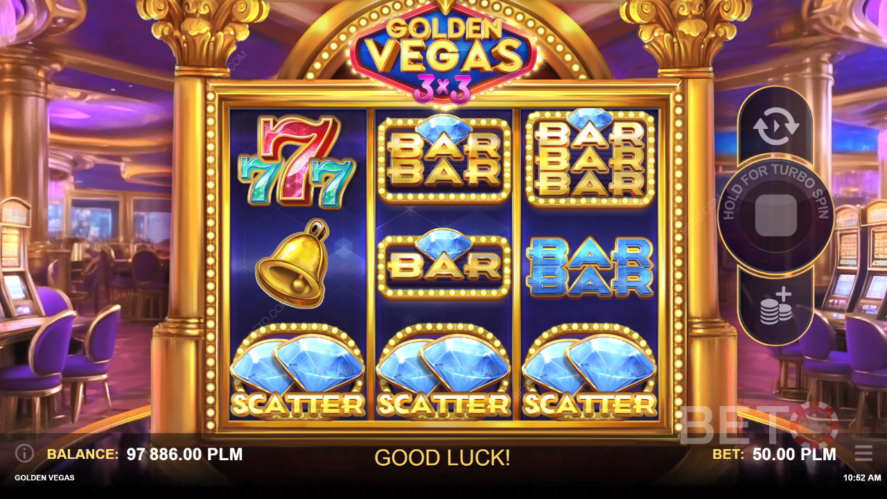 Đánh giá Golden Vegas 3x3 của BETO Slots