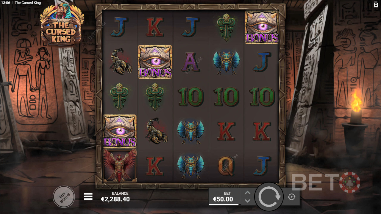 Đánh giá The Cursed King của BETO Slots