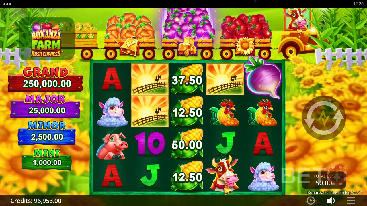 Đánh giá Bonanza Farm Rush Express của BETO Slots