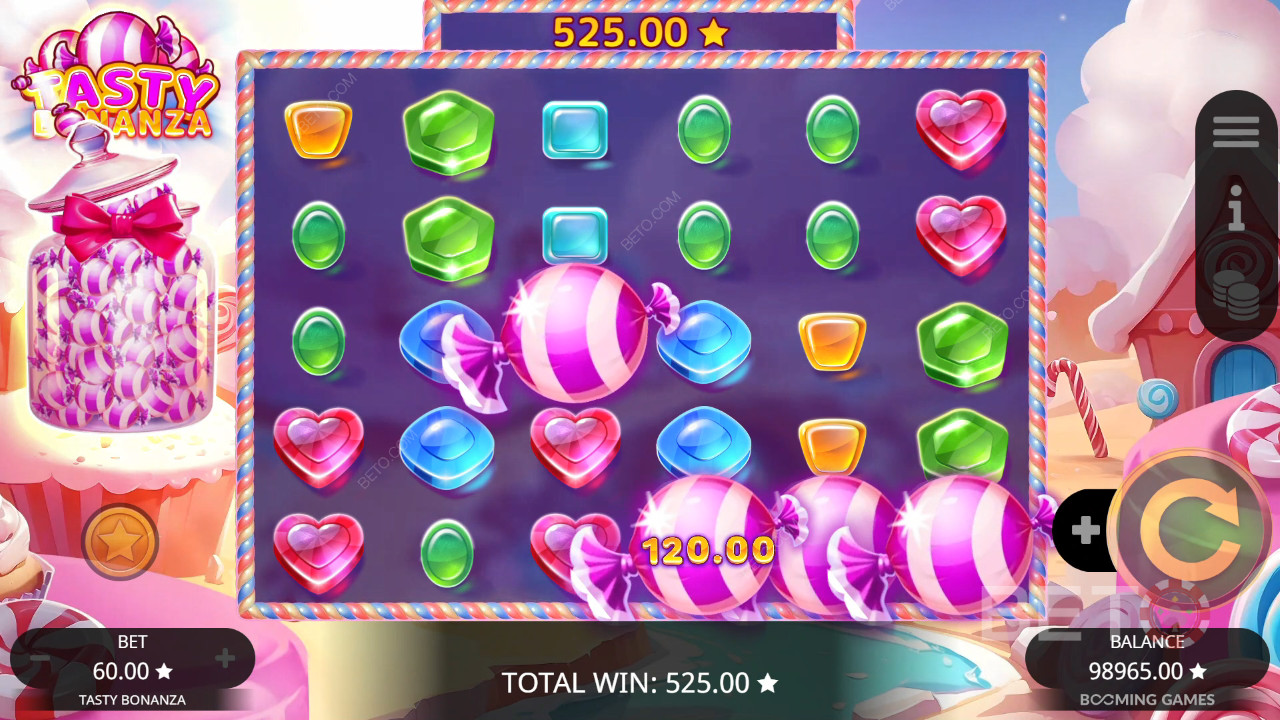Cách chơi Tasty Bonanza của Booming Games
