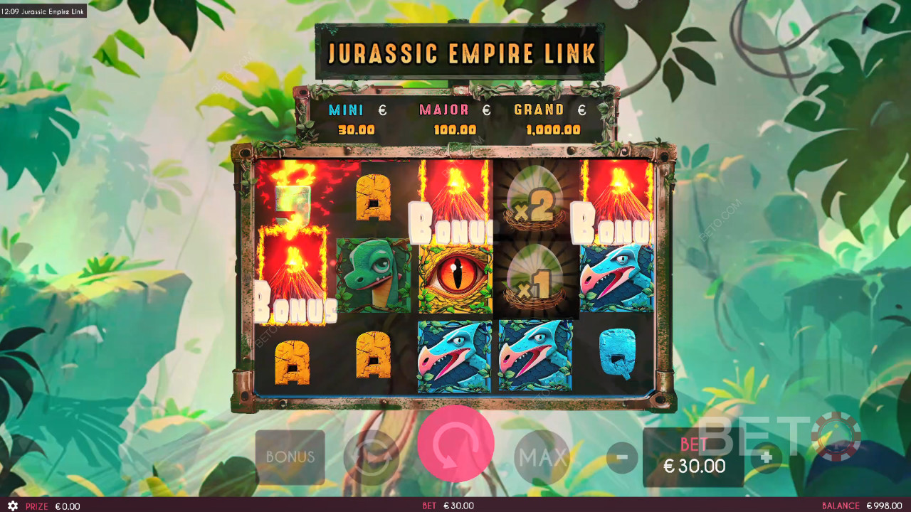 Đánh giá Jurassic Empire Link của BETO Slots