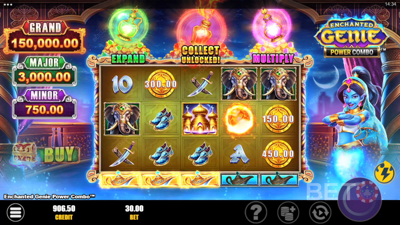 Đánh giá Enchanted Genie Power Combo của BETO Slots