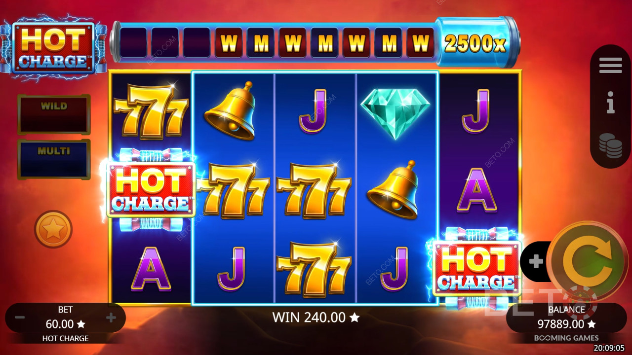 Đánh giá Hot Charge của BETO Slots