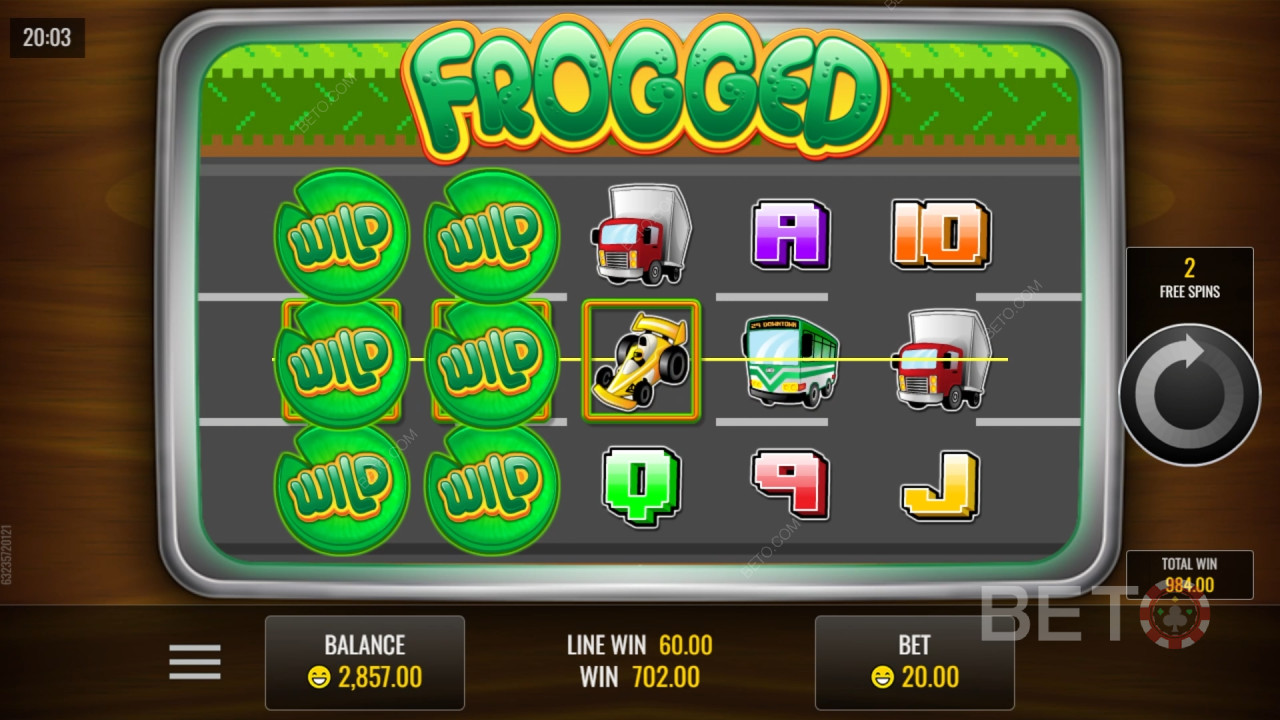 Đánh giá Frogged của BETO Slots