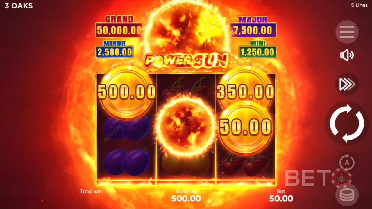 Đánh giá Power Sun của BETO Slots