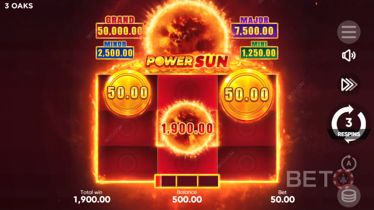 Cách chơi Power Sun của 3 Oaks Gaming