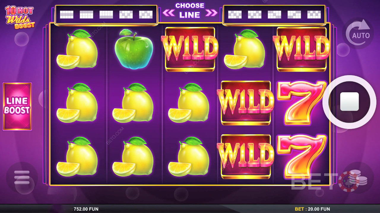 Đánh giá 10 Hot Wilds Boost của BETO Slots