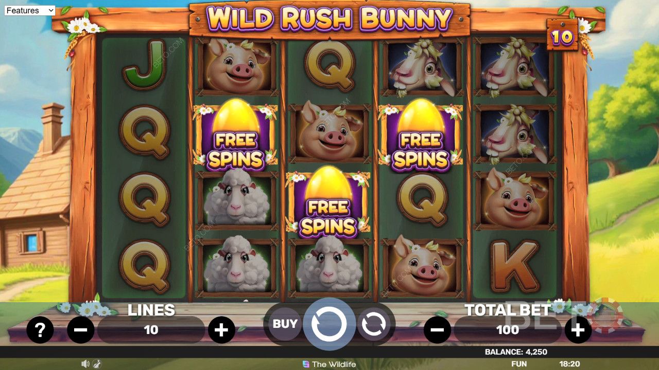 Đánh giá Wild Rush Bunny của BETO Slots