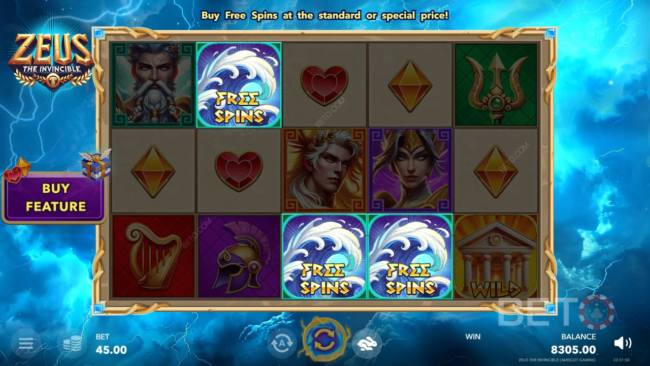 Đánh giá Zeus The Invincible của BETO Slots