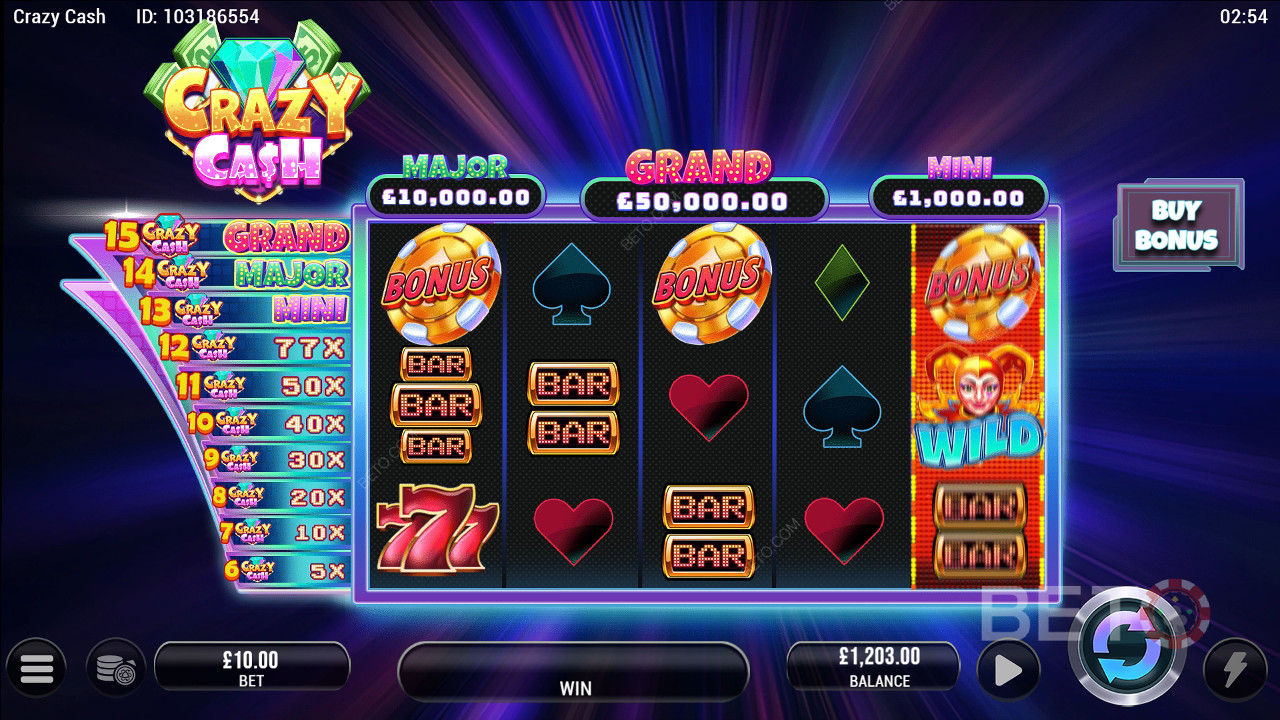 Đánh giá Crazy Cash của BETO Slots