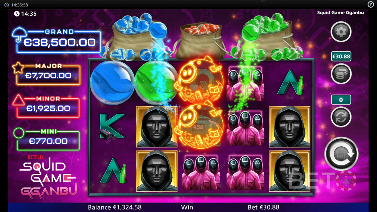 Đánh giá trò chơi Squid Game Gganbu của BETO Slots