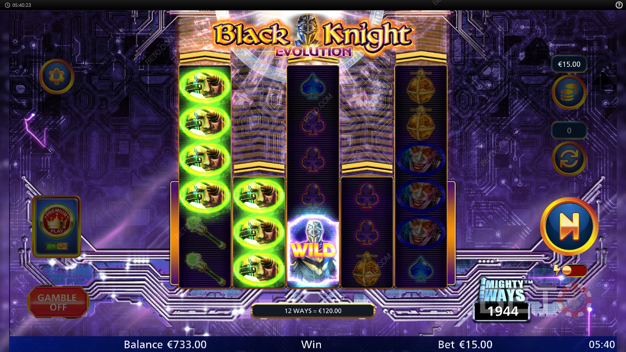 Đánh giá trò chơi Black Knight Evolution của BETO Slots
