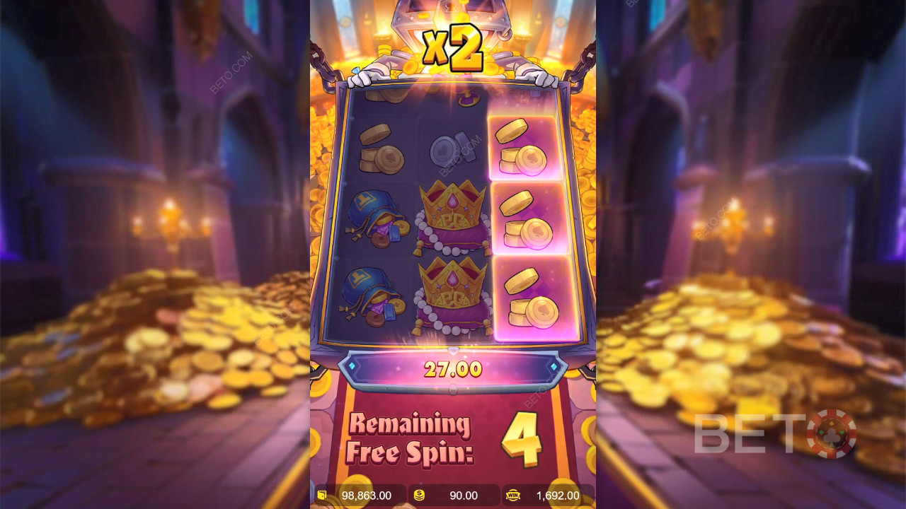 Thắng gấp 5.000 lần tiền cược của bạn trong Máy đánh bạc Mr. Treasure
