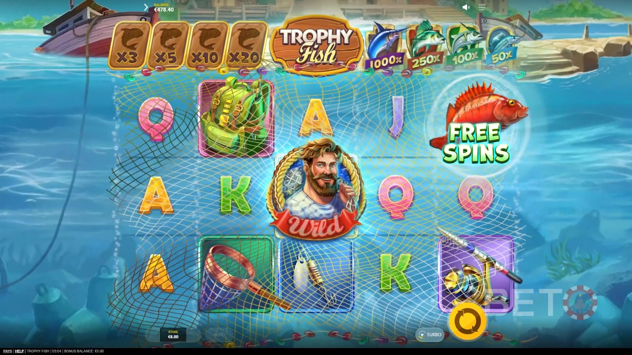 Đánh giá Trophy Fish của BETO Slots