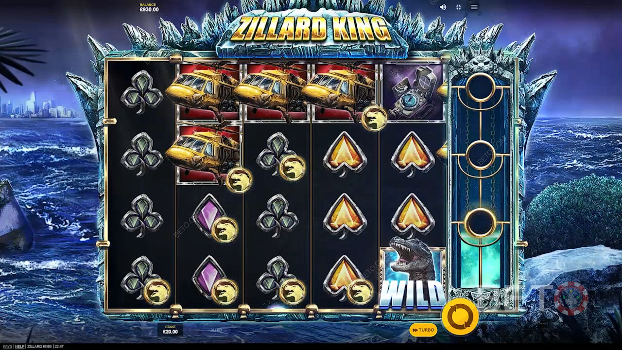 Mỗi Đồng xu vàng mà bạn thu thập sẽ đưa bạn đến gần hơn với chiến thắng lớn trong trò chơi Zillard King