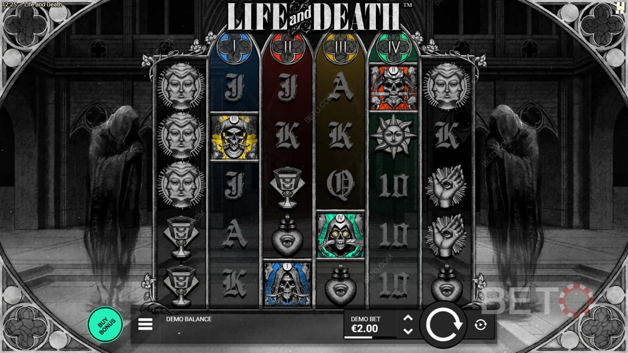 Giải thích về các tính năng thưởng trong Life and Death của Hacksaw Gaming