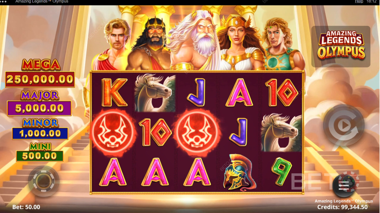Đánh giá Amazing Legends Olympus của BETO Slots