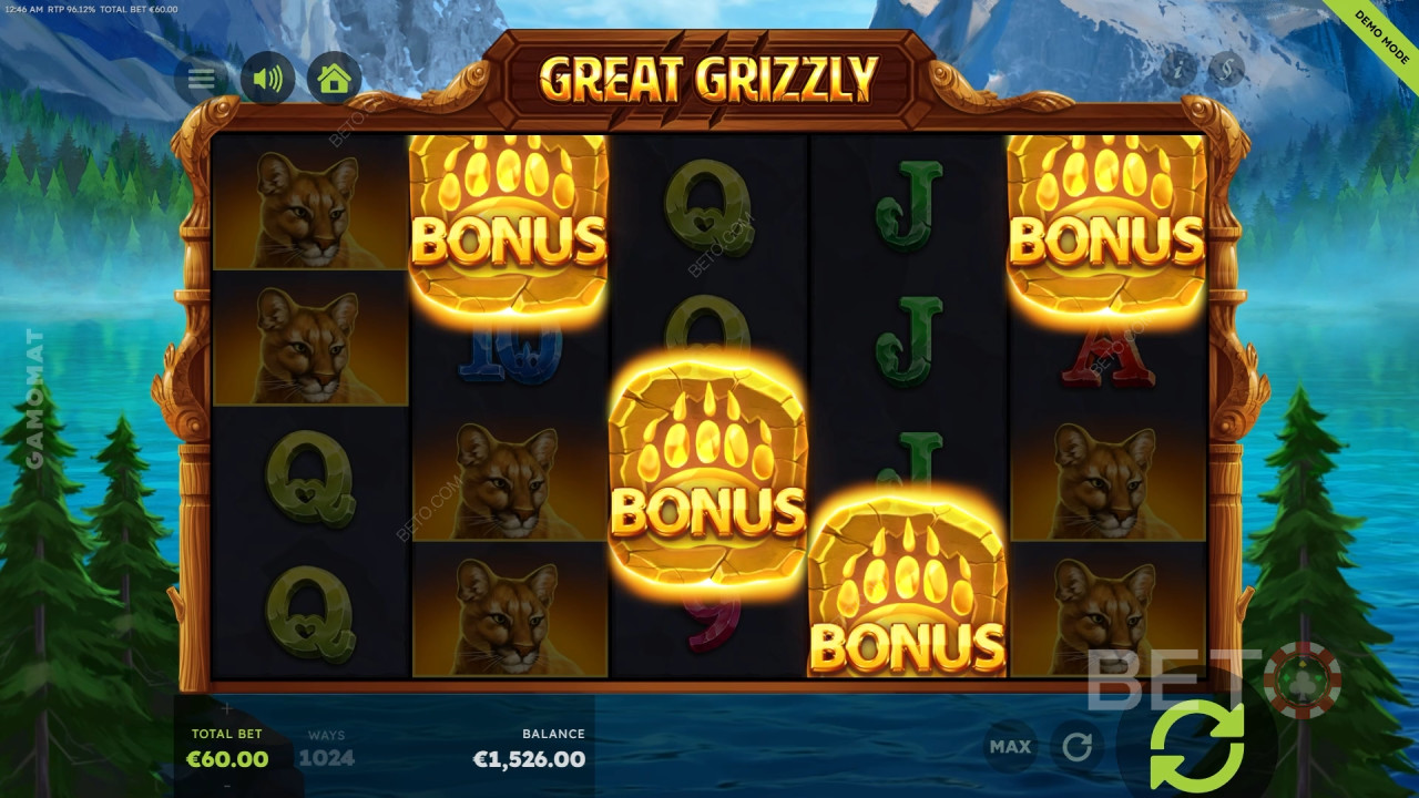 Đánh giá Great Grizzly của BETO Slots