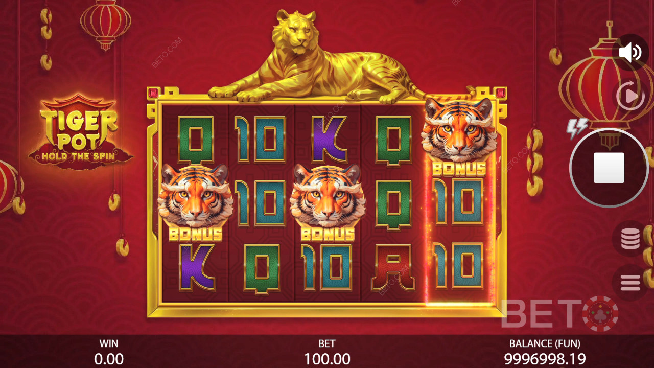 Đánh giá Tiger Pot: Hold The Spin của BETO Slots
