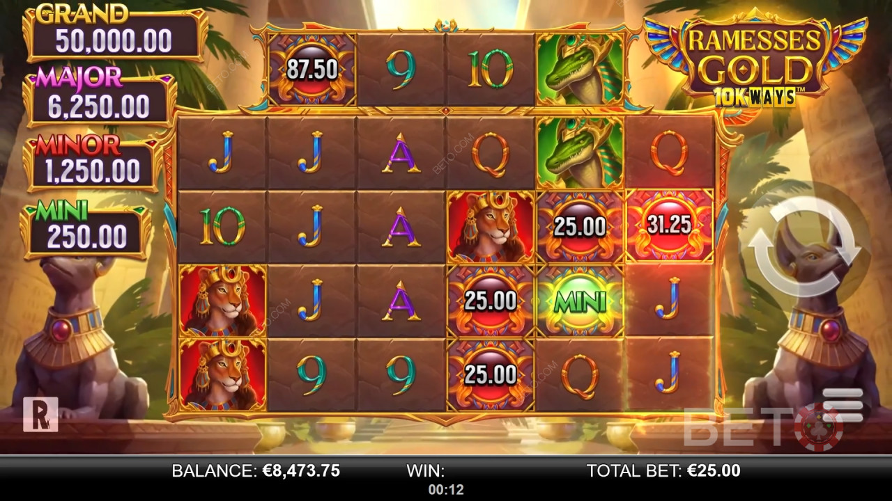Đánh giá Ramsesses Gold 10K Ways của BETO Slots