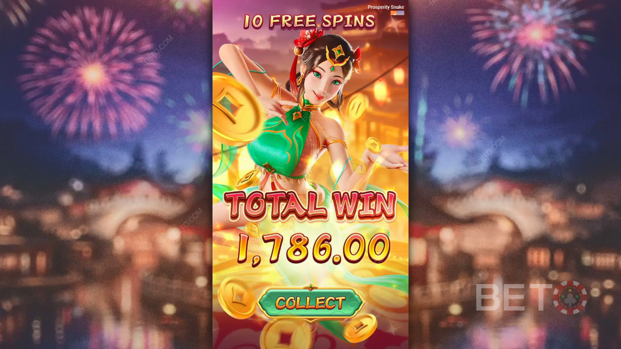 Thắng gấp 5.000 lần tiền cược của bạn trong trò chơi Prosperity Snake!