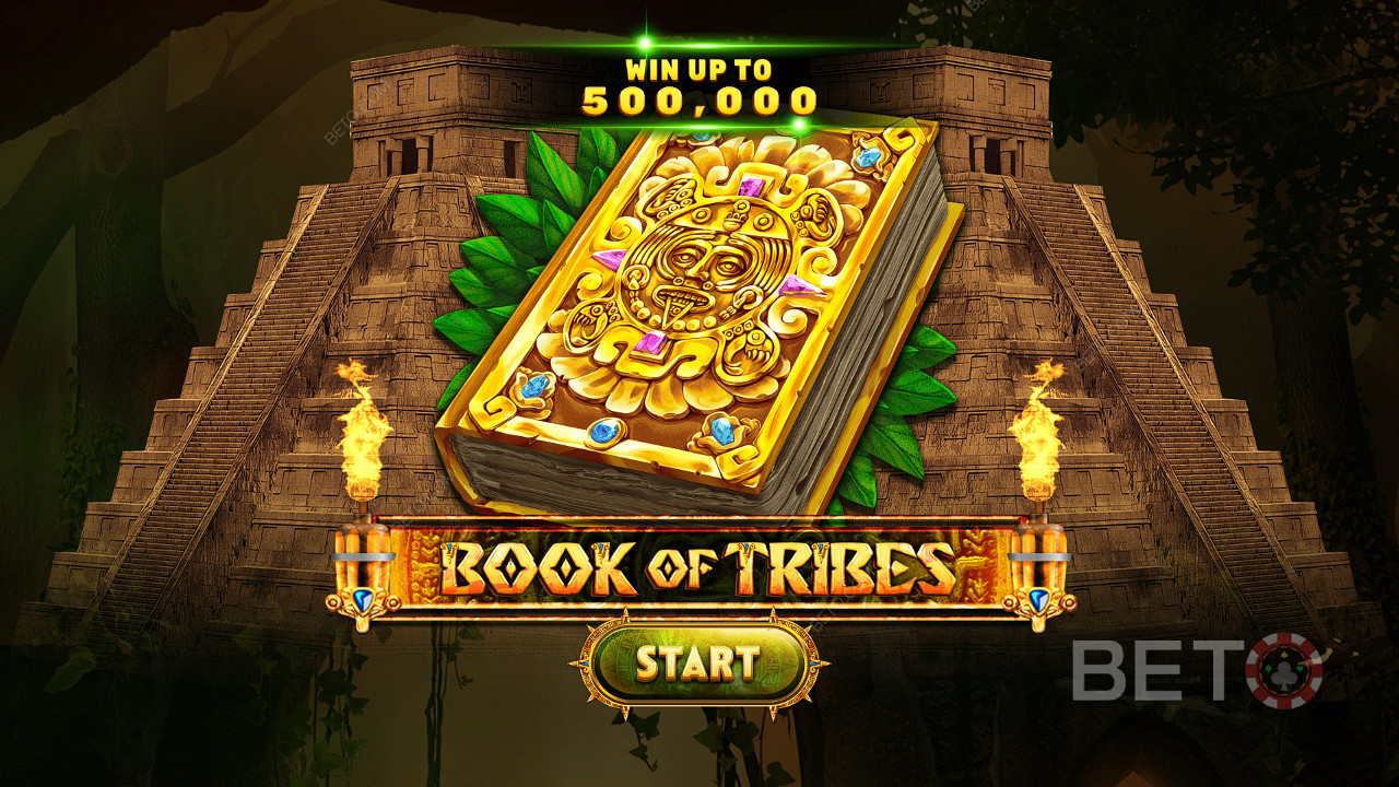 Kiếm được tới 5.000 lần tiền cược của bạn trong máy đánh bạc trực tuyến Book of Tribes