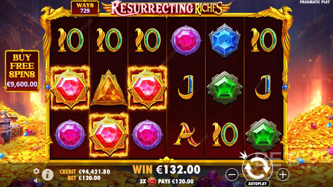 Cách chơi Resurrecting Riches của Pragmatic Play