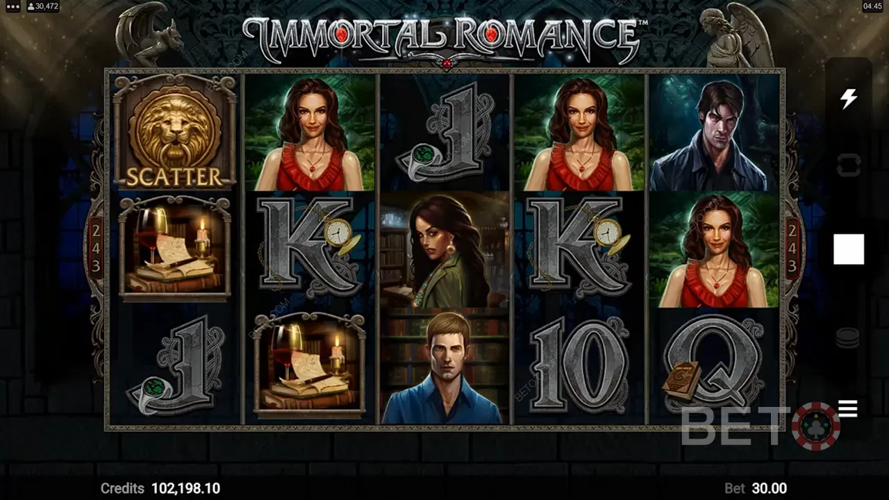 Cách chơi của slot video Immortal Romance