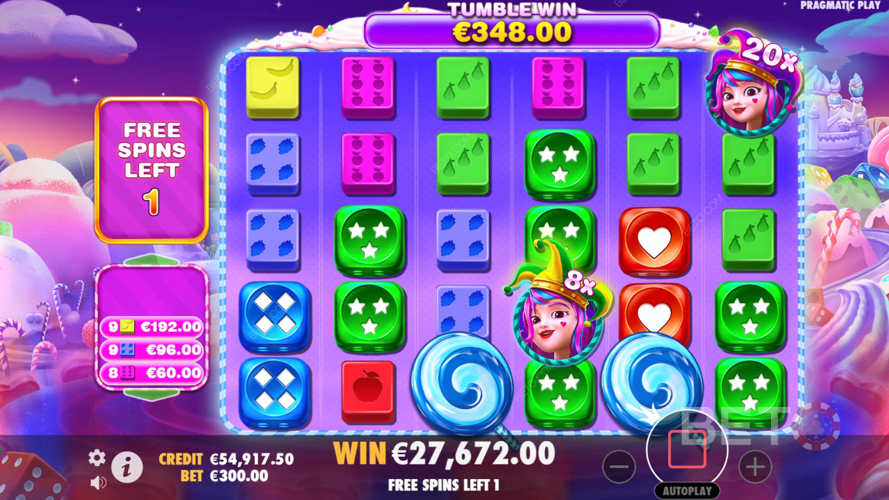 Giải thích về các tính năng thưởng trong Sweet Bonanza 1000 Dice của Pragmatic Play