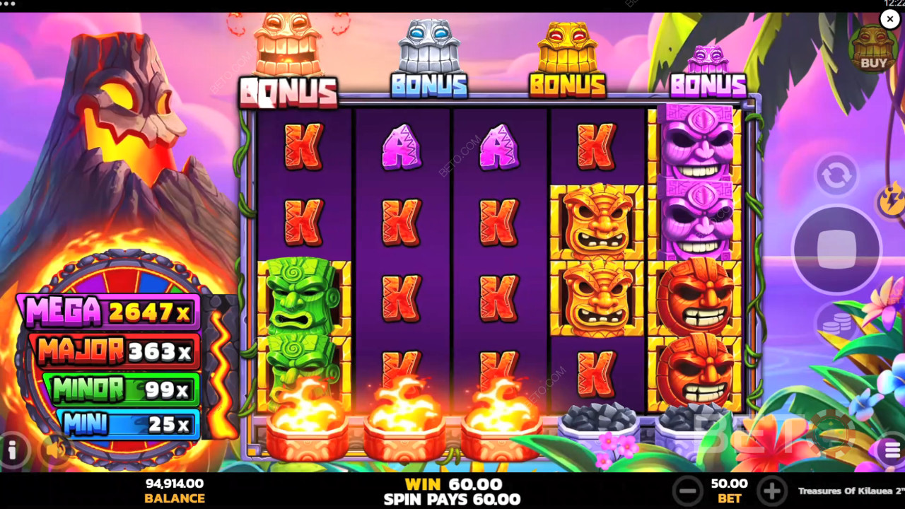 Đánh giá Treasures of Kilauea 2 của BETO Slots