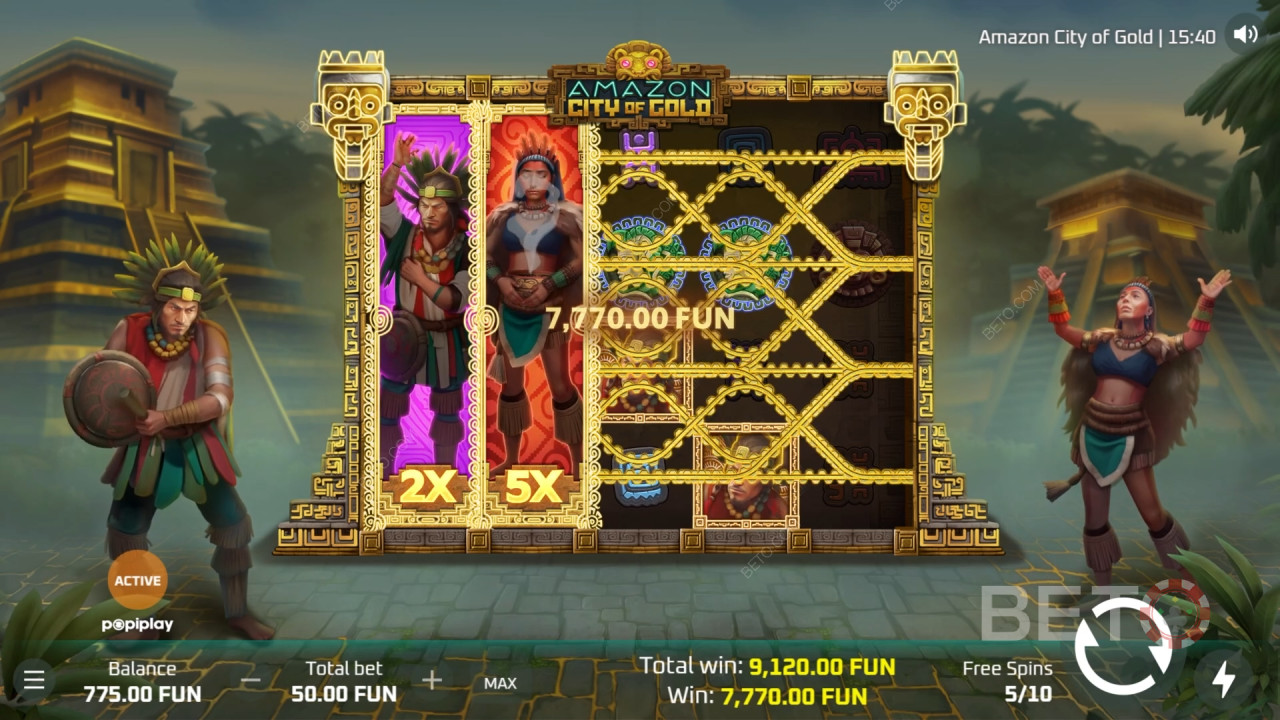 Đánh giá Amazon City Of Gold của BETO Slots