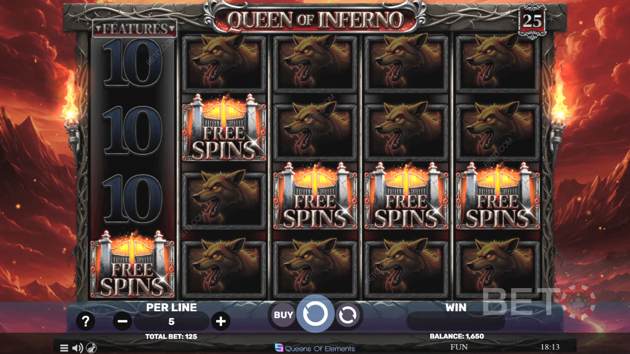 Đánh giá Queen of Inferno của BETO Slots