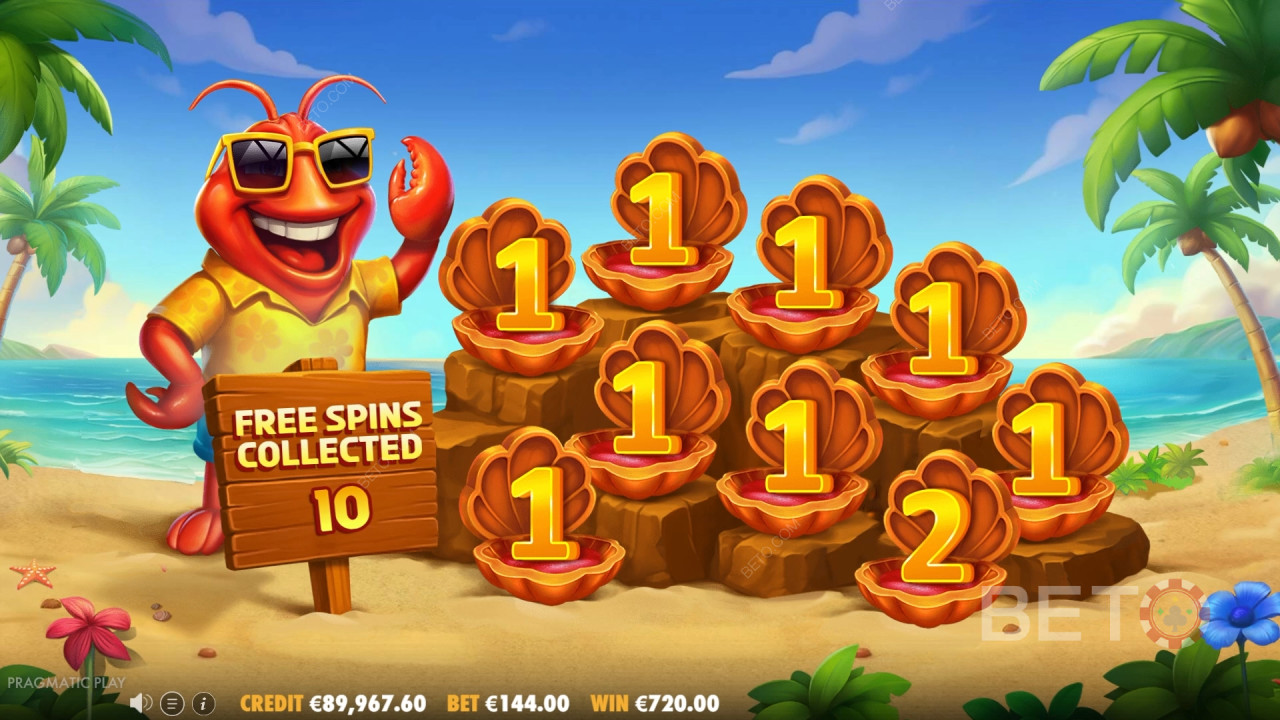 Giành chiến thắng gấp 4000 lần tiền cược của bạn trong trò chơi slot trực tuyến Lobster House!