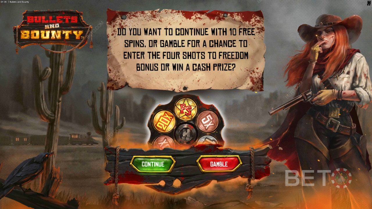 Hướng dẫn cách chơi Bullets and Bounty của Hacksaw Gaming
