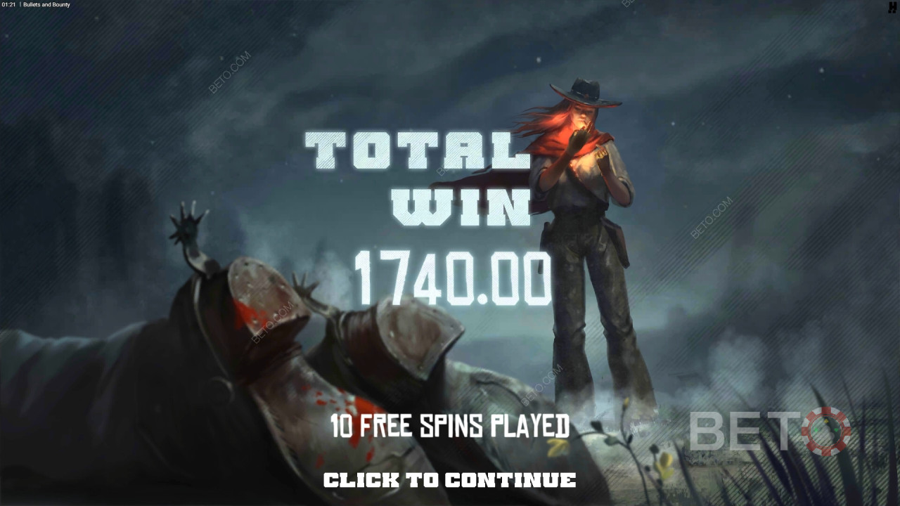 Giành chiến thắng gấp 20.000 lần tiền cược của bạn trong trò chơi slot Bullets and Bounty!