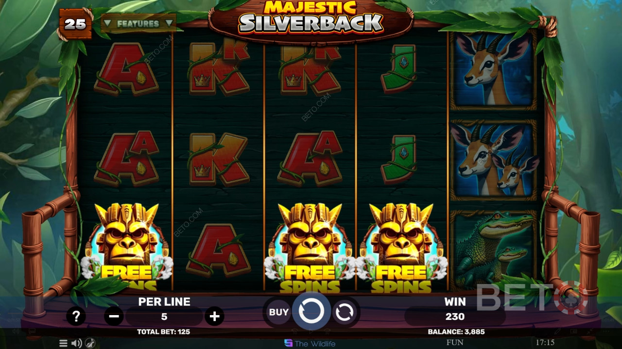 Đánh giá Majestic Silverback của BETO Slots