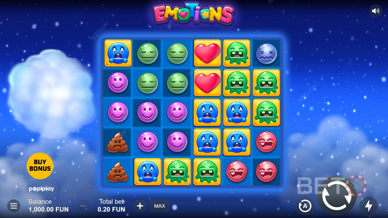 Hướng dẫn cách chơi Emotions của Popiplay