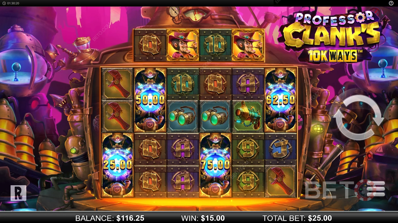 Hướng dẫn cách chơi trò chơi "10.000 cách chơi của Giáo sư Clank" Reel Play