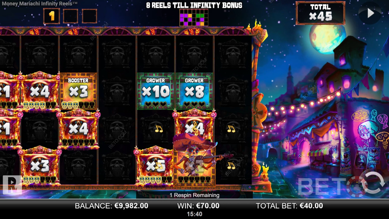 Hướng dẫn cách chơi trò chơi Money Mariachi Fiesta Infinity Reels của Reel Play