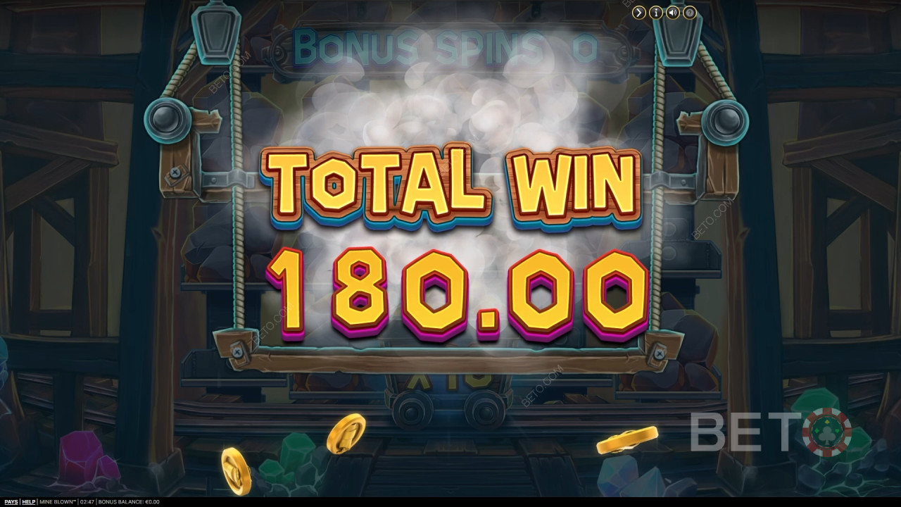 Giành chiến thắng gấp 2.484 lần tiền cược của bạn trong trò chơi slot trực tuyến Mine Blown!