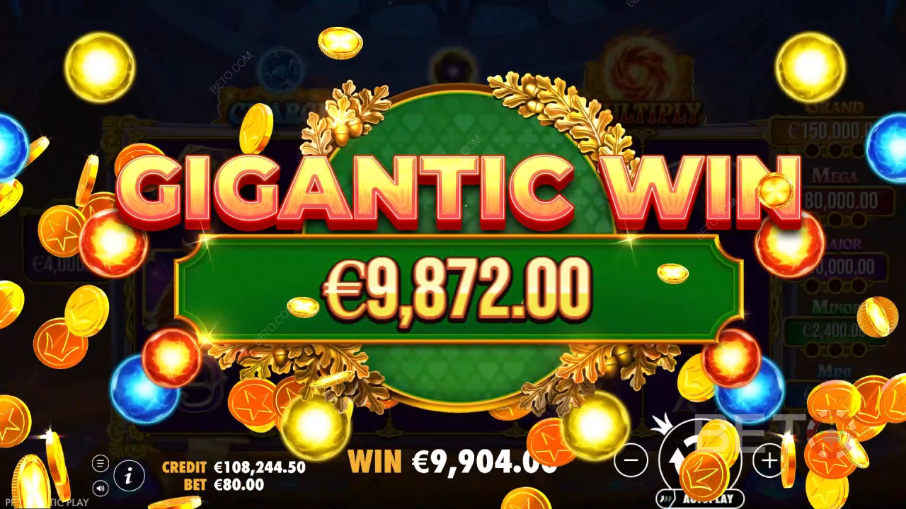 Giành chiến thắng gấp 40.000 lần tiền cược của bạn trong trò chơi slot trực tuyến Spellmaster!