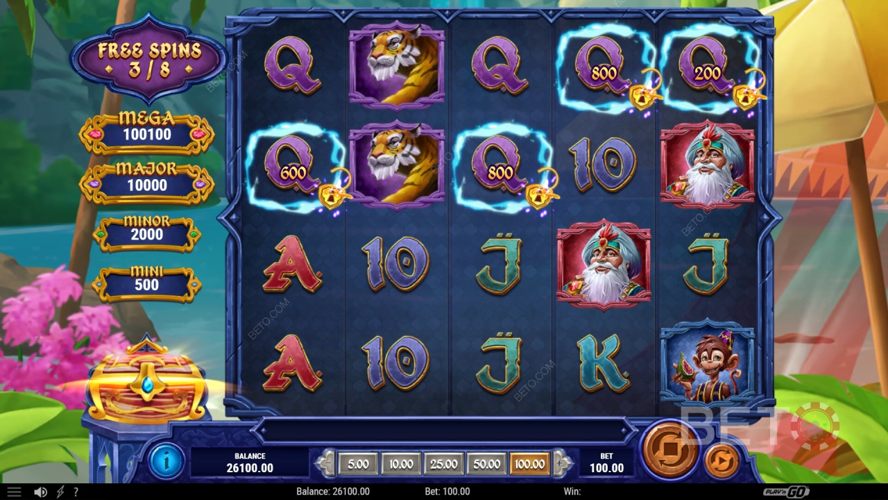 Hướng dẫn cách chơi trò chơi 1001 Mystery Genie Fortunes của Play