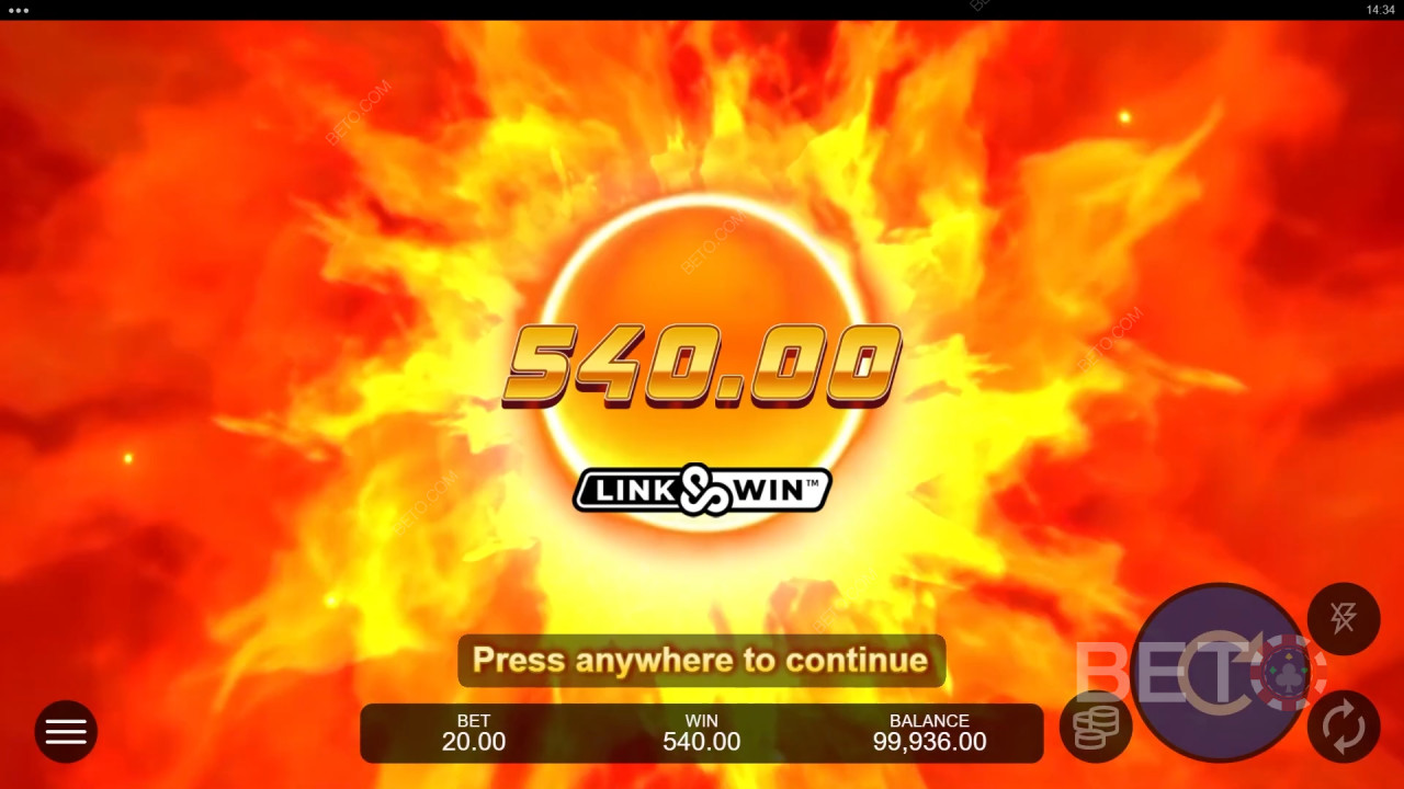 Giành chiến thắng gấp 10.000 lần tiền cược của bạn trong trò chơi slot trực tuyến Blazing Wheel 10000!