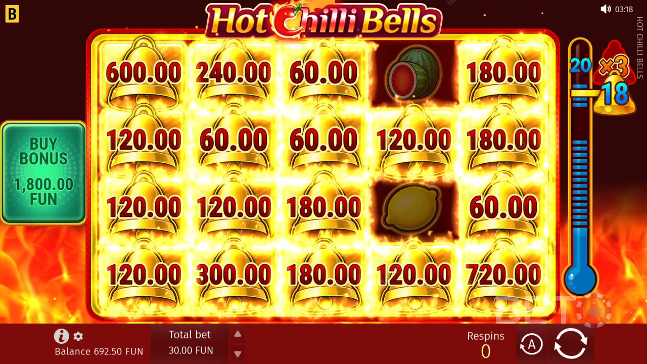 Đánh giá trò chơi Hot Chilli Bells của BETO Slots